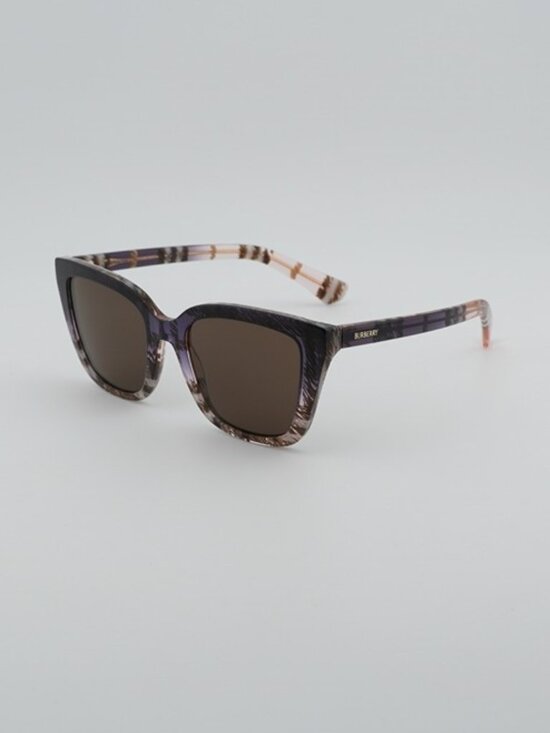 Burberry BE4487 422073 Sunglasses Check Rose Cat Eye Frame, Brown Lenses main image 6